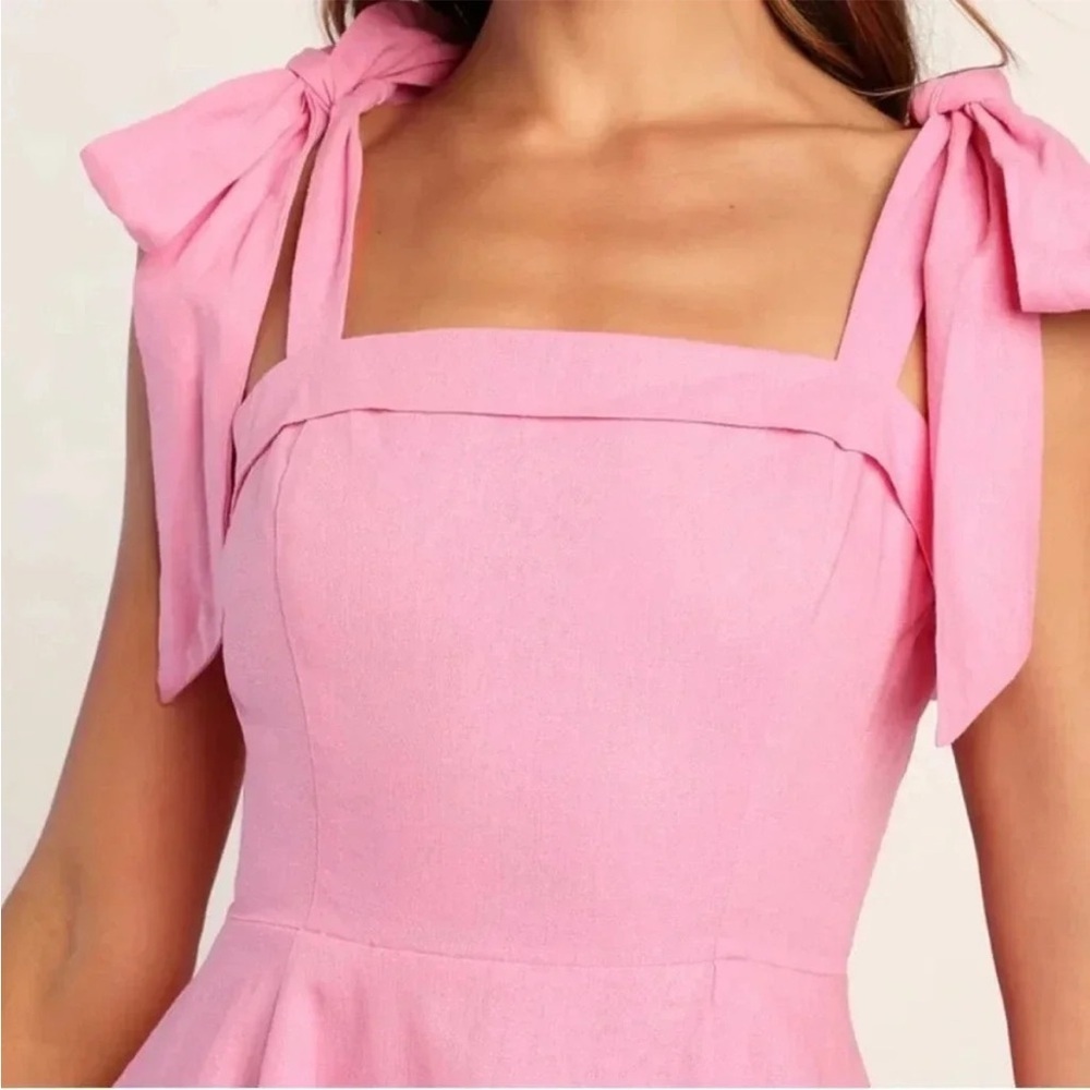 Lulu's Flirtatious Looks Pink Mini Dress - Picture 3 of 12